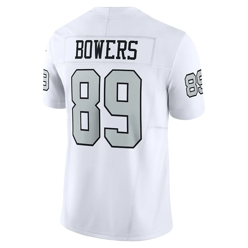 Trusc LV.Raiders #89 Brock Bowers Player White Alternate Vapor F.U.S.E Limited Stitched Jerseys
