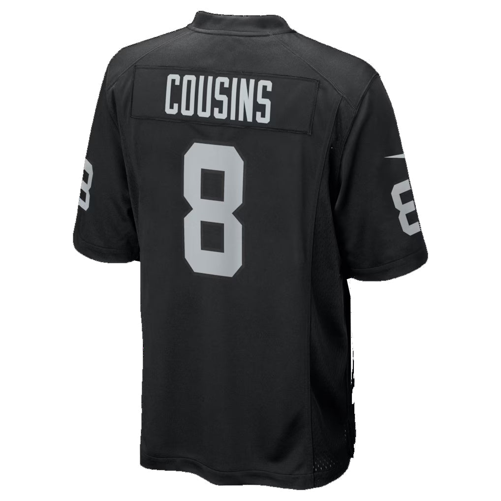 Trusc LV.Raiders #8 Kirk Cousins Black Team Game Stitched Jerseys
