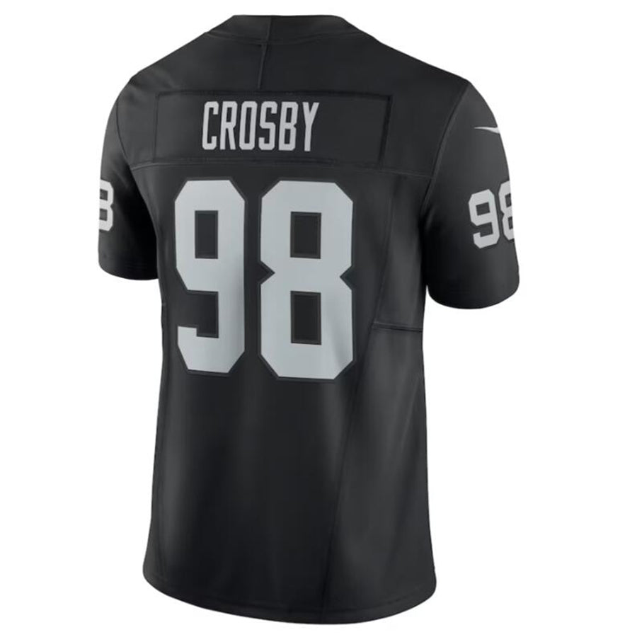 Trusc LV.Raiders #98 Maxx Crosby Black Vapor F.U.S.E. Limited Jersey American Stitched Jerseys