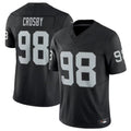 Trusc LV.Raiders #98 Maxx Crosby Black Vapor F.U.S.E. Limited Jersey American Stitched Jersey
