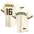 Trusc M.Brewers #16 Blake Perkins Player Cream Home Game Stitched Jerseys