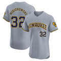 Trusc M.Brewers #32 Jacob Misiorowski Player Gray Home Limited Elite Stitched Jerseys