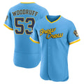 Trusc M.Brewers #53 Brandon Woodruff Player Light Blue City Connect Home Limited Elite Stitched Jerseys