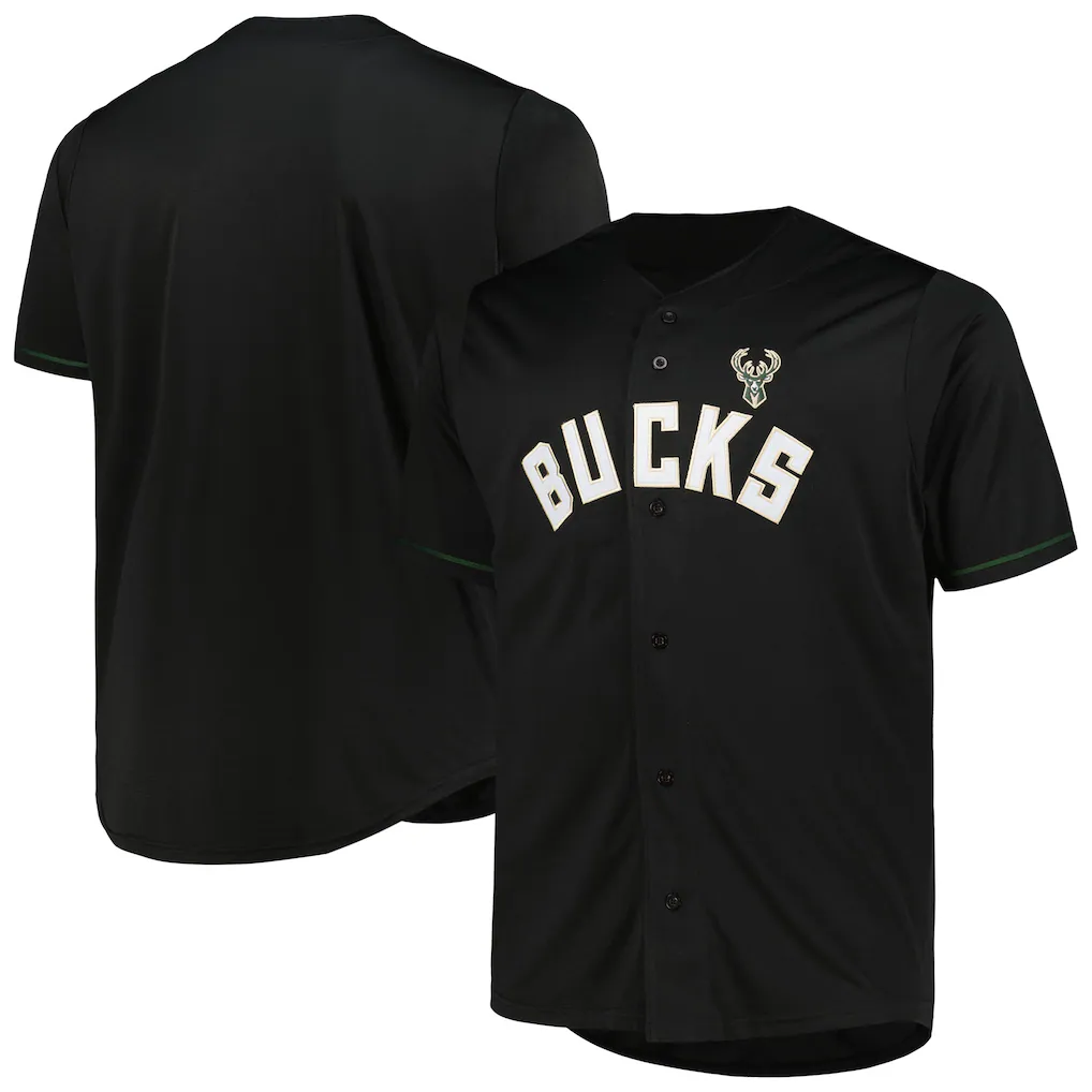 Trusc M.Bucks Profile Black Big & Tall Pop Jerseys