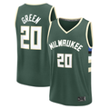Trusc M.Bucks #20 A.J. Green Hunter Green Fast Break Replica Player Jerseys - Icon Edition