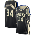 Trusc M.Bucks #34 Giannis Antetokounmpo Jordan Brand Black Swingman Jerseys - Statement Edition