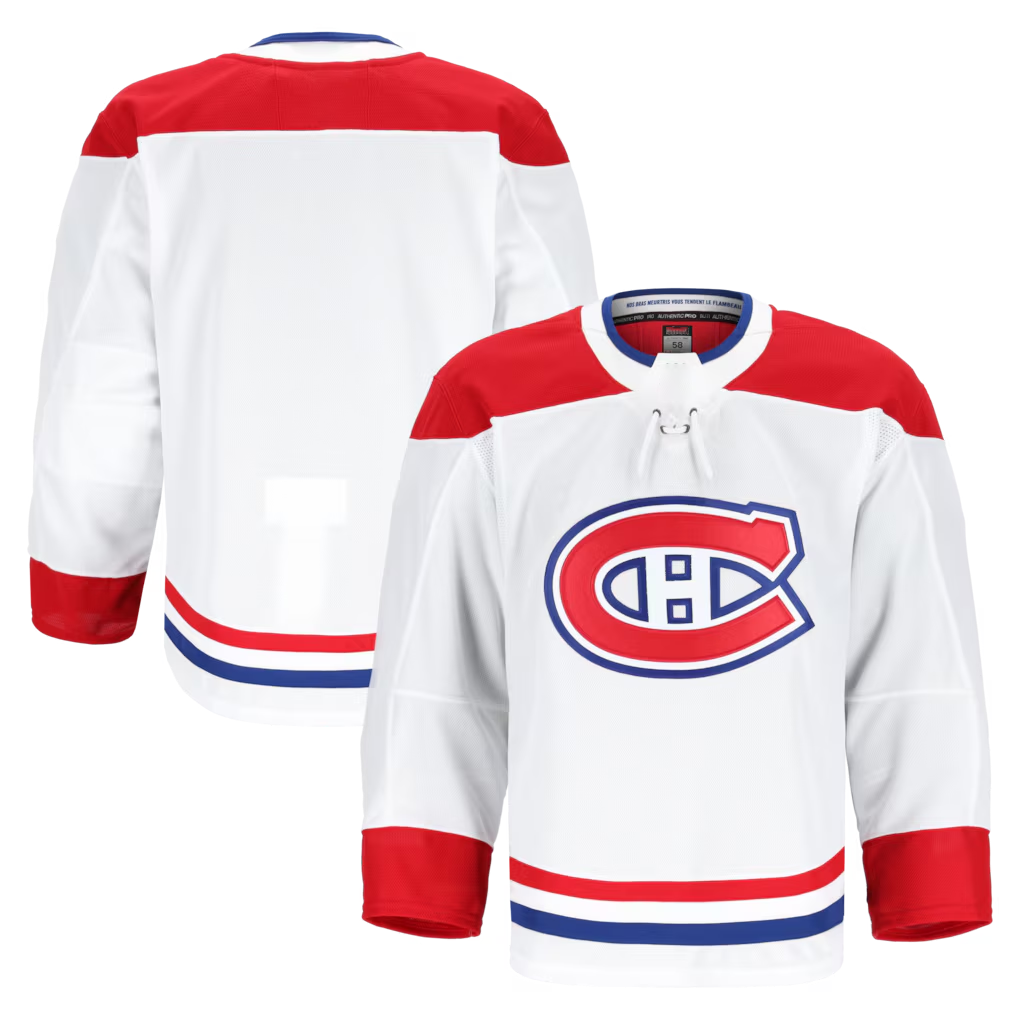 Trusc M.Canadiens White Away Authentic Pro Jerseys