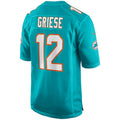 Trusc M.Dolphins #12 Bob Griese Player Aqua Game Stitched Jerseys