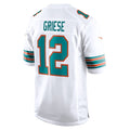 Trusc M.Dolphins #12 Bob Griese Player White Home Game Stitched Jerseys