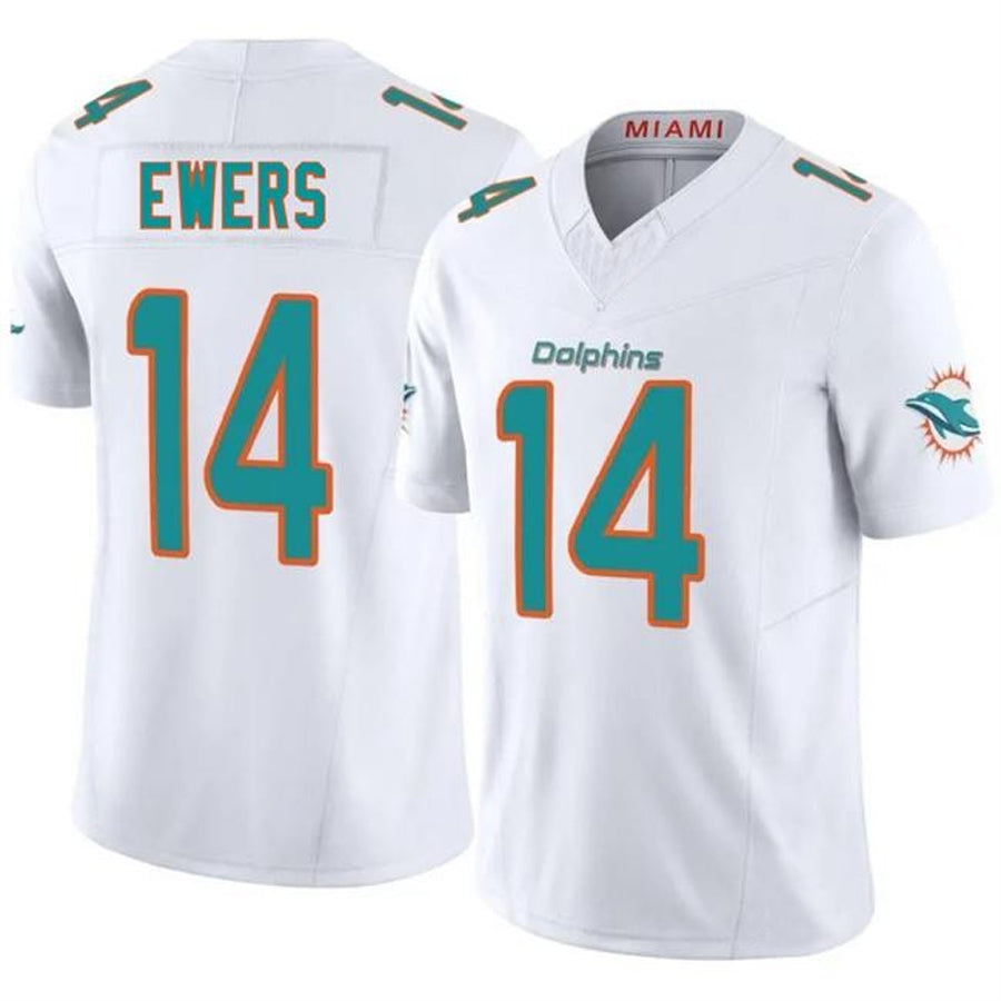 Trusc M.Dolphins #14 Quinn Ewers Player White Vapor Limited Game Stitched Jerseys