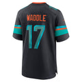 Trusc M.Dolphins #17 Jaylen Waddle Player Blue Rivalries Collection Game Stitched Jersey