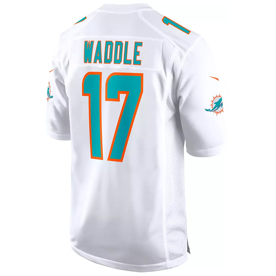 Trusc M.Dolphins #17 Jaylen Waddle Player White Home Game Stitched Jerseys