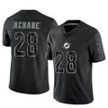Trusc M.Dolphins #28 De?¡¥Von Achane Player Black RFLCTV Limited Stitched Jerseys