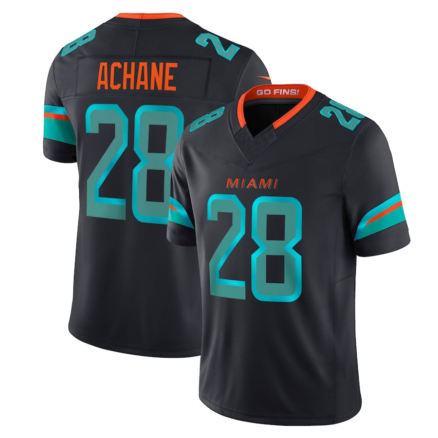Trusc M.Dolphins #28 De?¡¥Von Achane Player Blue Rivalries Collection Vapor Limited Stitched Jerseys