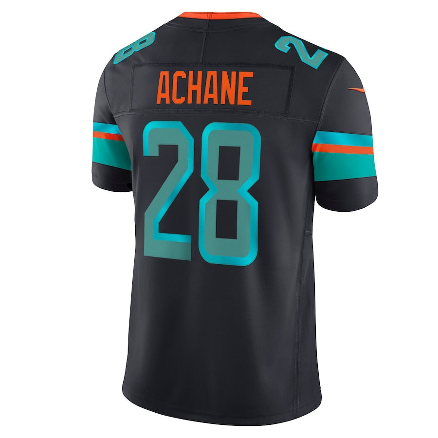 Trusc M.Dolphins #28 De?¡¥Von Achane Player Blue Rivalries Collection Vapor Limited Stitched Jersey