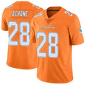 Trusc M.Dolphins #28 De?¡¥Von Achane Player Orange Vapor Limited Stitched Jerseys