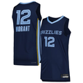 Trusc M.Grizzlies #12 Ja Morant Navy Authentic Stitched Jerseys- Icon Edition