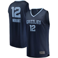 Trusc M.Grizzlies #12 Ja Morant Navy Fast Break Replica Stitched Jerseys- Icon Edition