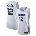Trusc M.Grizzlies #12 Ja Morant White 2025-2026 Authentic Stitched Jerseys- City Edition
