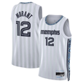 Trusc M.Grizzlies #12 Ja Morant White 2025-2026 Swingman Stitched Jerseys- City Edition