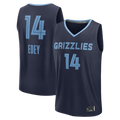 Trusc M.Grizzlies #14 Zach Edey Navy Fast Break Replica Stitched Jerseys- Icon Edition