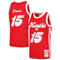 Trusc M.Grizzlies #15 Vince Carter Mitchell & Ness Red 2015-2016 Hardwood Classics Swingman Stitched Jerseys