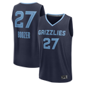 Trusc M.Grizzlies #27 Cameron Boozer Navy Draft First Round Pick Fast Break Stitched Jerseys- Icon Edition