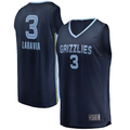 Trusc M.Grizzlies #3 Jake LaRavia Navy Fast Break Replica Player Stitched Jerseys- Icon Edition