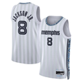 Trusc M.Grizzlies #8 Jaren Jackson Jr. White 2025-2026 Swingman Stitched Jerseys- City Edition