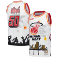Trusc M.Heat Mitchell & Ness x Tats Cru White Hardwood Classics Fashion Jerseys
