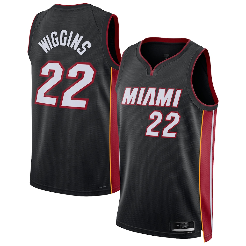 Trusc M.Heat #22 Andrew Wiggins Black Swingman Jerseys - Icon Edition