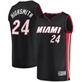 Trusc M.Heat #24 Haywood Highsmith Black 2021-2022 Fast Break Replica Jerseys - Icon Edition