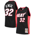 Trusc M.Heat #32 Shaquille O'Neal Mitchell & Ness Black Hardwood Classics Swingman Jerseys