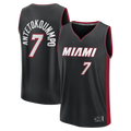 Trusc M.Heat #7 Giannis Antetokounmpo Black Fast Break Jerseys - Icon Edition