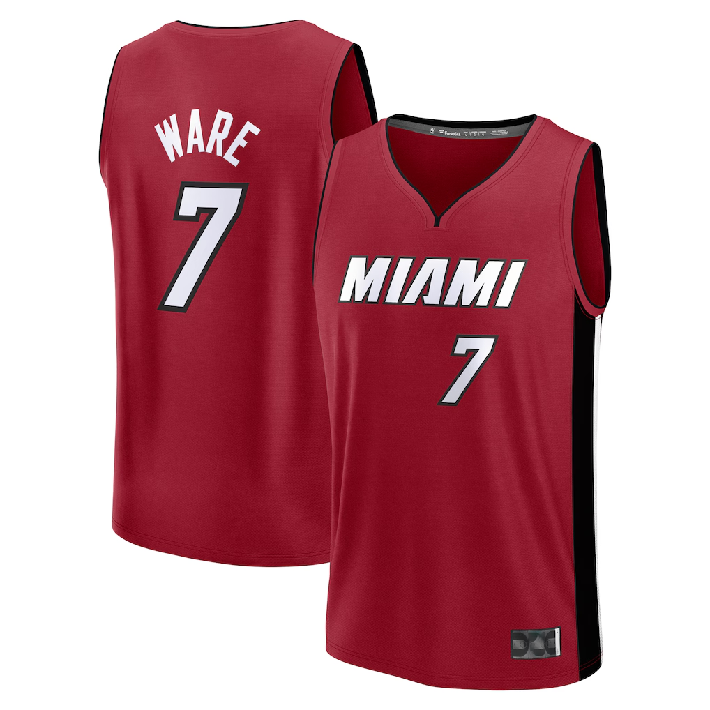 Trusc M.Heat #7 Kel'el Ware Red Fast Break Player Jerseys - Statement Edition