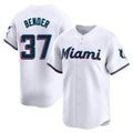 Trusc M.Marlins #37 Anthony Bender Player White  Home Limited Stitched Jerseys