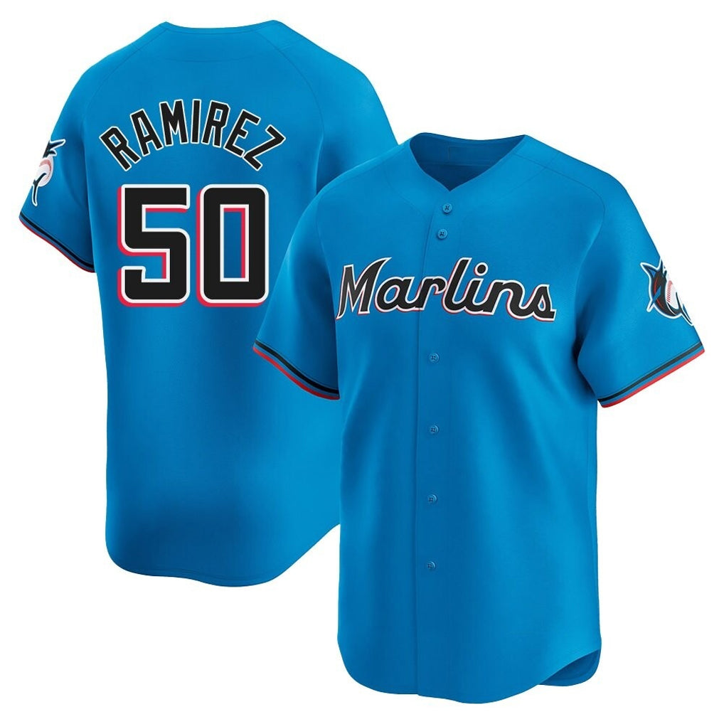 Trusc M.Marlins #50 Agustin Ramirez Player Blue Home Limited Stitched Jerseys