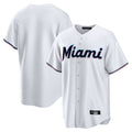 Trusc M.Marlins Blank Player White  Home Game Stitched Jerseys