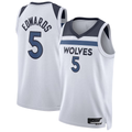 Trusc M.Timberwolves #5 Anthony Edwards White Swingman Stitched Jerseys - Association Edition