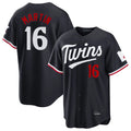 Trusc M.Twins #16 Austin Martin Player Navy Home Game Stitched Jerseys