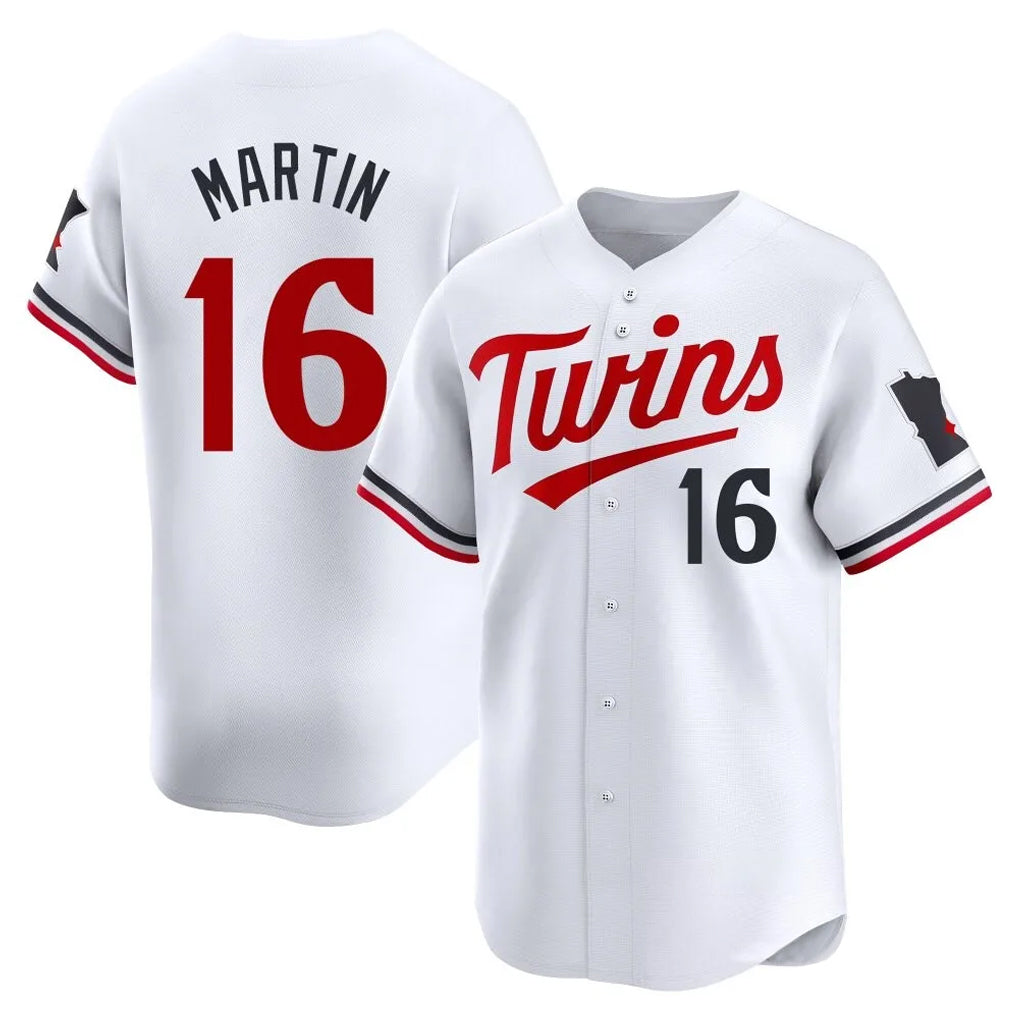 Trusc M.Twins #16 Austin Martin Player White Home Limited Stitched Jerseys
