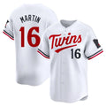 Trusc M.Twins #16 Austin Martin Player White Home Limited Stitched Jerseys