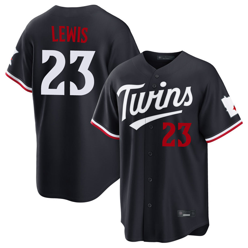Trusc M.Twins #23 Royce Lewis Player Navy Home Game Stitched Jerseys
