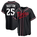 Trusc M.Twins #25 Byron Buxton Player Black Fashion Out Home Limited Stitched Jerseys