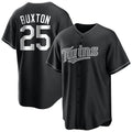 Trusc M.Twins #25 Byron Buxton Player Black Home Game Stitched Jerseys