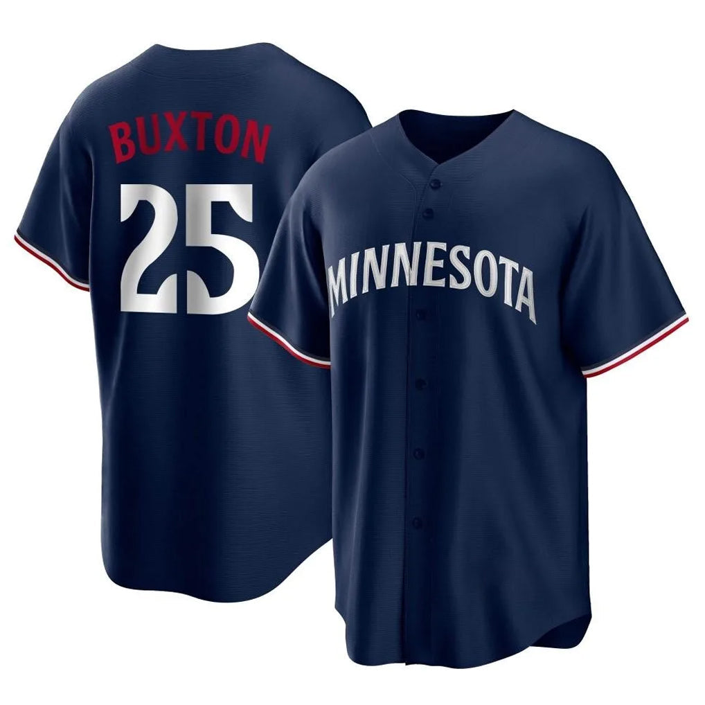 Trusc M.Twins #25 Byron Buxton Player Navy Replica Alternate Home Stitched Jerseys