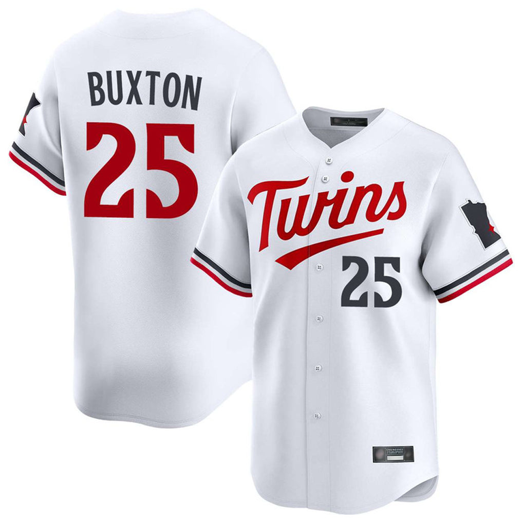 Trusc M.Twins #25 Byron Buxton Player White Home Limited Stitched Jerseys