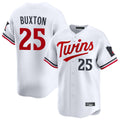 Trusc M.Twins #25 Byron Buxton Player White Home Limited Stitched Jerseys