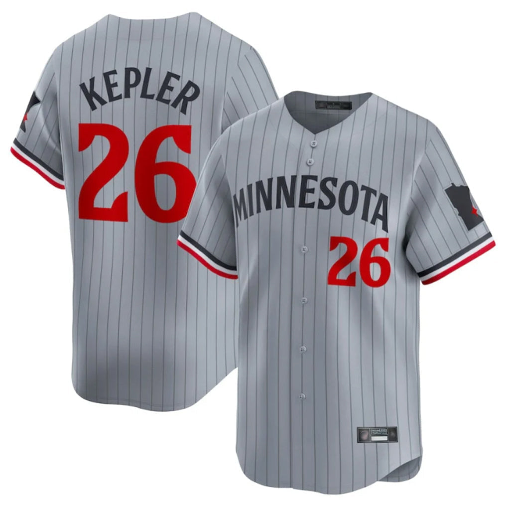 Trusc M.Twins #26 Max Kepler Player Gray Home Limited Stitched Jerseys