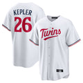Trusc M.Twins #26 Max Kepler Player White Home Game Stitched Jerseys